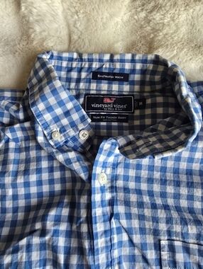 Vineyard Vines Slim Fit Tucker Shirt Blue Checkers